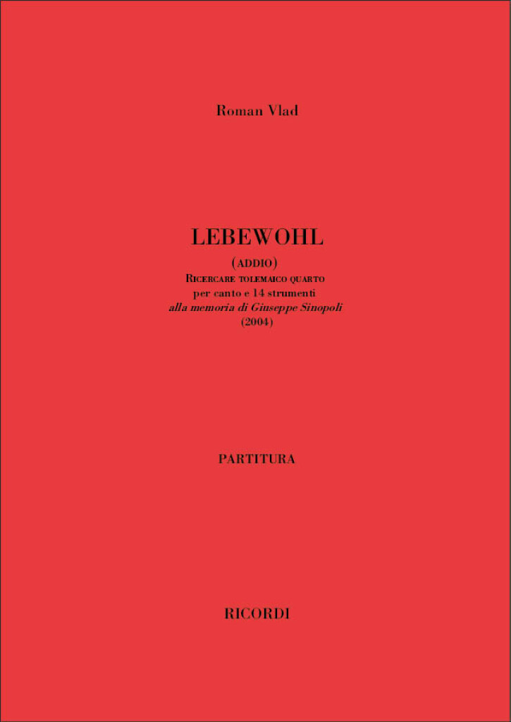 Lebewohl (Addio)